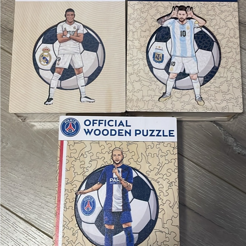 Iconic Wooden Soccer Puzzle